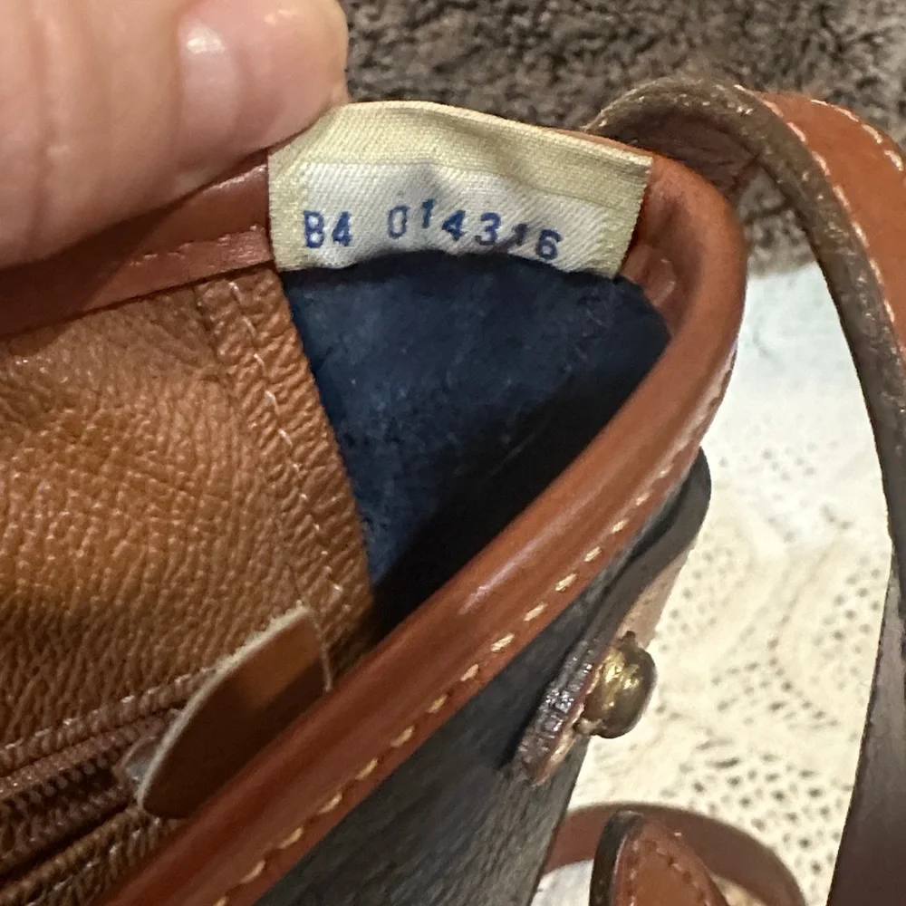 Dooney & Bourke Black and Brown Leather Satchel